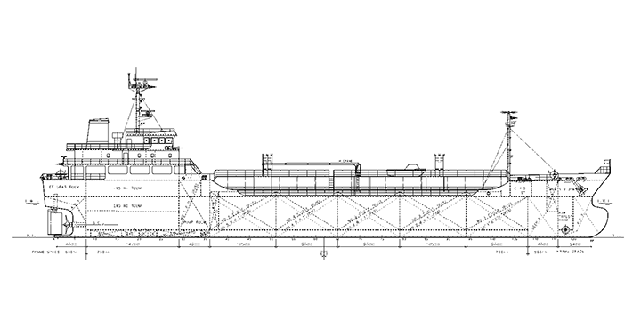  3,000KL型　油送船（白油兼ケミカル）